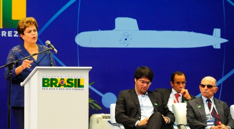 Dilma inaugura no Rio estaleiro que construirá submarino nuclear