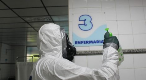 Marinha do Brasil realiza descontaminação no Hospital Santo Antônio, em Salvador-BA