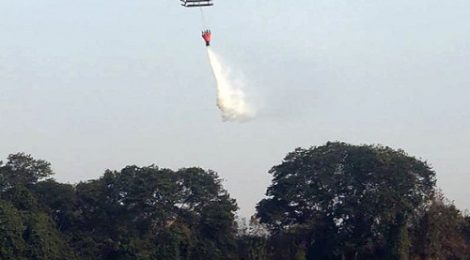 Comando do 6º Distrito Naval apoia ações de combate aos incêndios no Pantanal