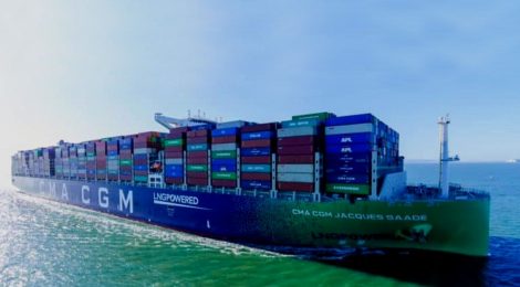 Navio da CMA CGM inicia sua primeira operação de abastecimento de GNL em Roterdã