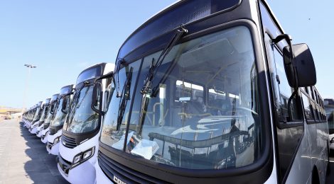 Porto de Paranaguá embarca 157 ônibus em lote único e bate recorde