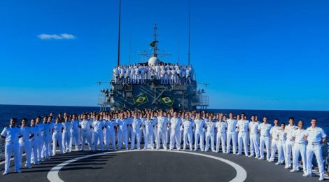 NAVIO-ESCOLA “BRASIL” ATRACA NO PORTO DE FORTALEZA ANTES DE ENCERRAR A 35ª VIAGEM DE INSTRUÇÃO DE GUARDAS-MARINHA