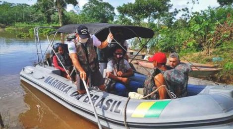 Marinha presta apoio a pessoas desabrigadas devido a enchentes em Marabá (PA)