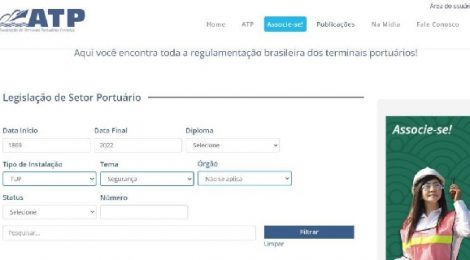 ATP lança plataforma para consulta de legislações do setor portuário nacional