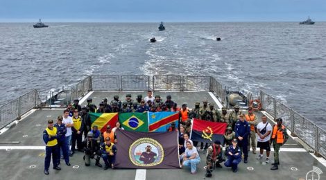 Navio brasileiro participa de exercício internacional em região africana