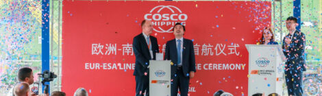 Porto do Rio inaugura serviço da Cosco