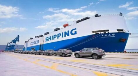 Chineses estão construindo frota de navios para transportar até 5 mil carros elétricos por vez