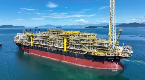 FPSO Almirante Barroso atinge produção de 150 mil barris de petróleo por dia no campo de Búzios, na Bacia de Santos