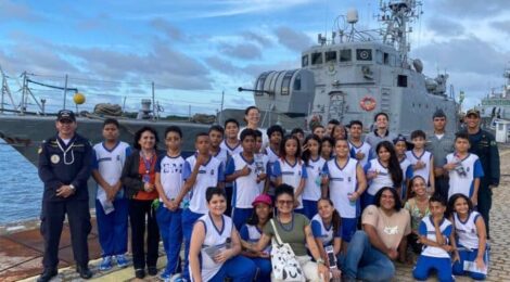 Jovens Descobrem o Mar: Visita ao Navio-Patrulha “Graúna” Inspira e Educa Futuras Gerações