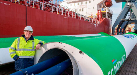 Chemship lança o primeiro navio-tanque químico assistido pelo vento do mundo