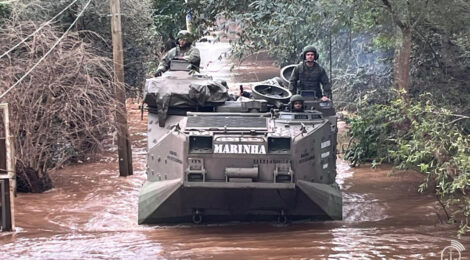 Grupamento Operativo de Fuzileiros Navais completa 50 dias no Rio Grande do Sul