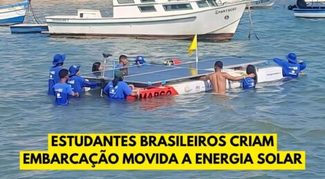 Estudantes brasileiros do ensino médio criam embarcação movida a energia solar e surpreendem a indústria