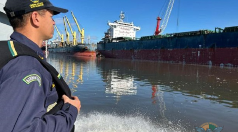 MARINHA MANTÉM SEGURANÇA DA NAVEGAÇÃO NO RS MESMO COM ENCHENTES