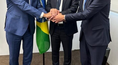 Ministros Haddad e Silvio Costa Filho se reúnem com o CEO da CMA CGM para discutir investimentos no Brasil