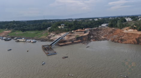 Marinha envia navio hospitalar para resgatar vítimas de desmoronamento em Manacapuru